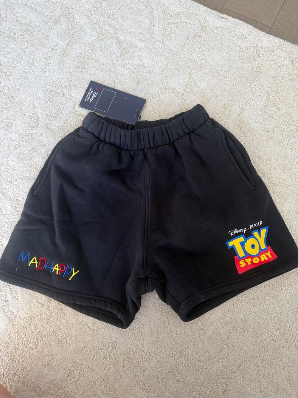 Madhappy Black Toy Story Shorts NEW WITH TAGS! Size Adult Small